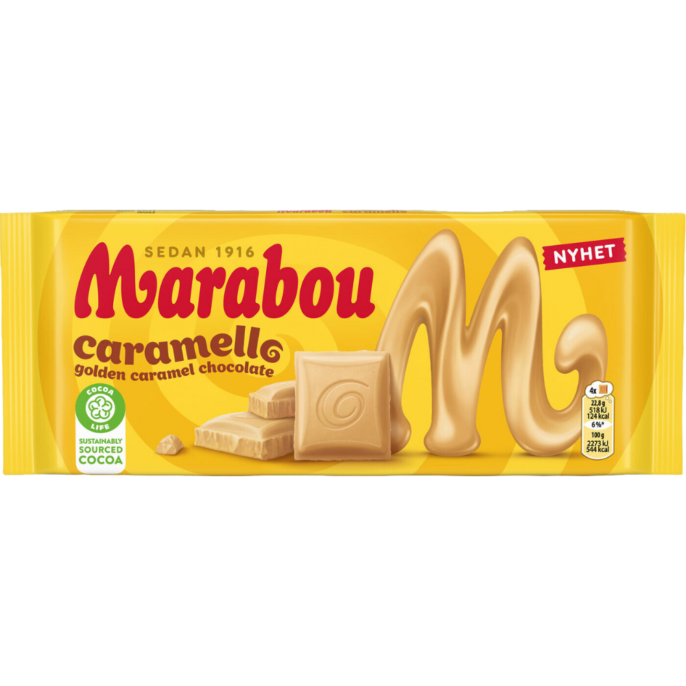 Caramello Caramel Milk Chocolate Bar By Marabou