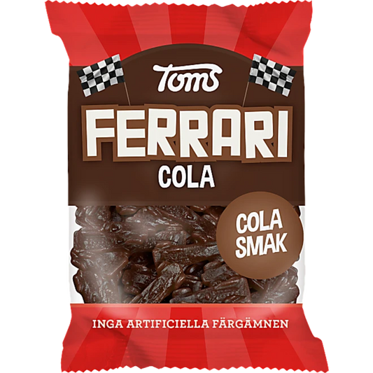 Chewy FERRARI Cola Cars Candy Bags Wholesale Box By Toms