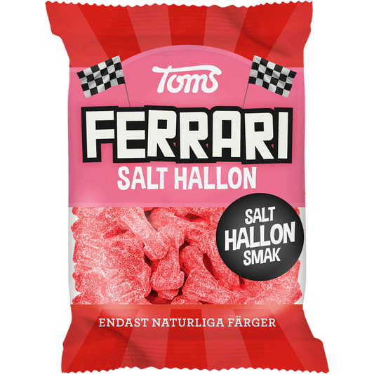 Chewy FERRARI Salty Raspberry Cars Candy Bags Wholesale Box By Toms