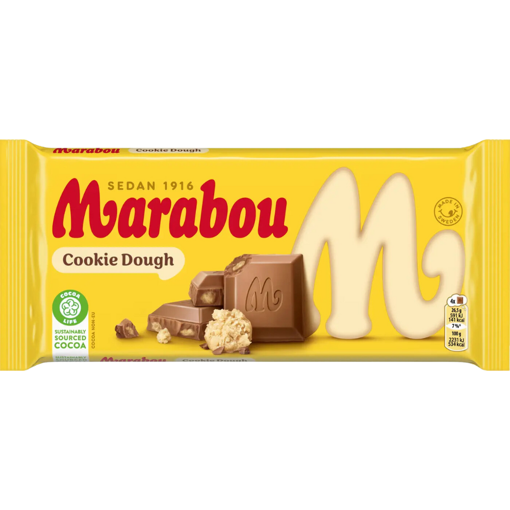 Cookie Dough Milk Chocolate Bar Wholesale Box By Swedish Marabou