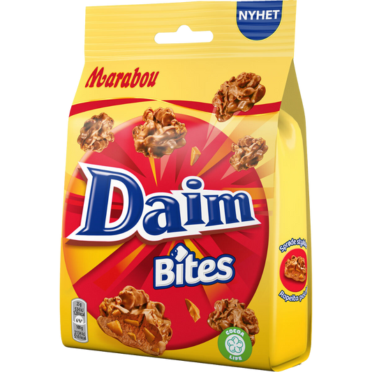 Daim Bites Chocolate Snack Bags By Marabou