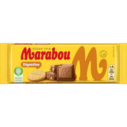 Digestive Cookie Milk Chocolate Bar By Marabou