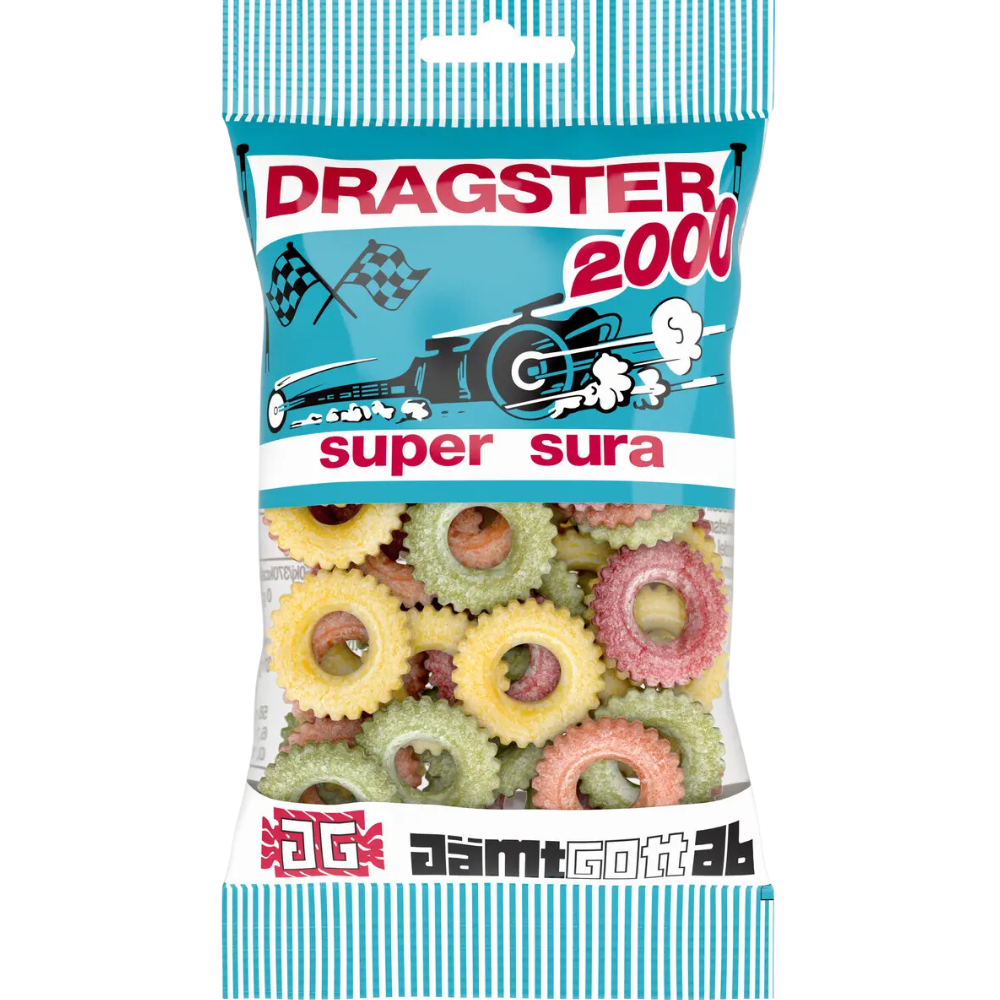 Dragster Super Sour Wholesale Box by Candy People