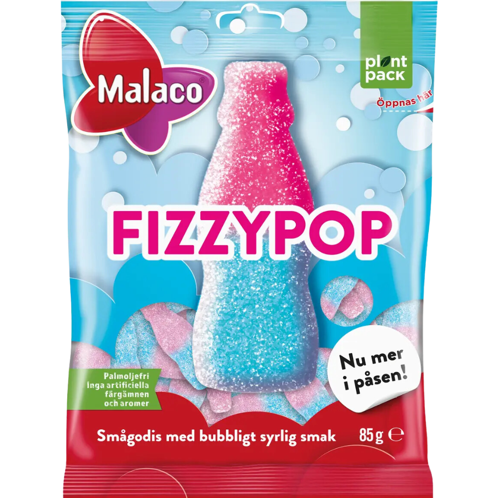 Fizzy Pop Sour and Chewy Bottles Wholesale Box of Bags by Malaco