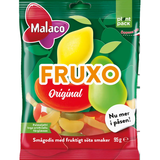 Fruxo Fruity Gummies Wholesale Box of Bags by Malaco