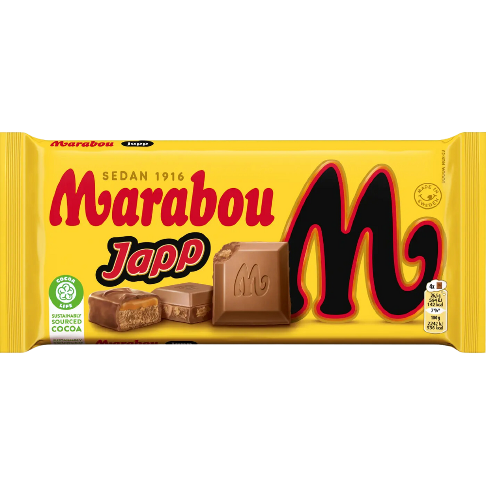 Japp Milk Chocolate Bar Wholesale Box By Swedish Marabou