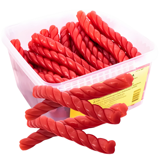 Mega Strawberry Screws Pick And Mix Bulk Box By Scandi Candy