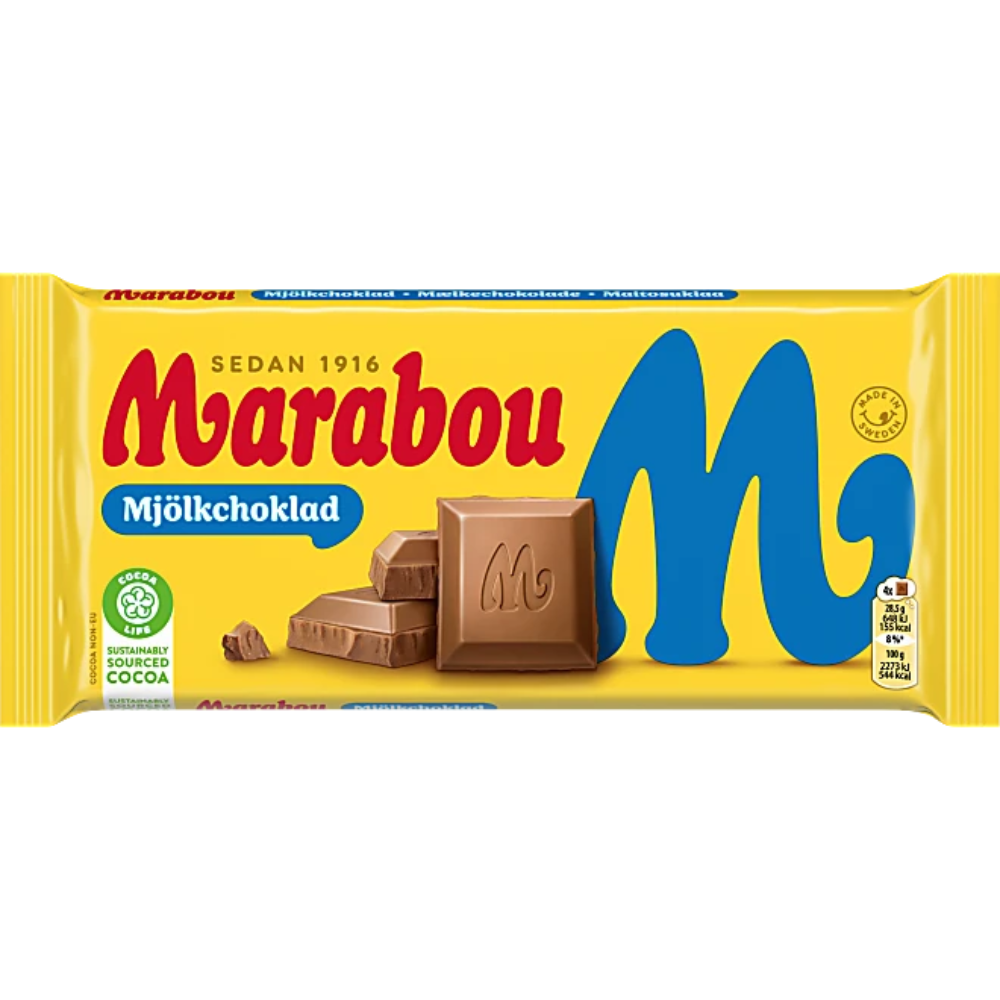 Milk Chocolate Bar Bulk Box By Swedish Marabou