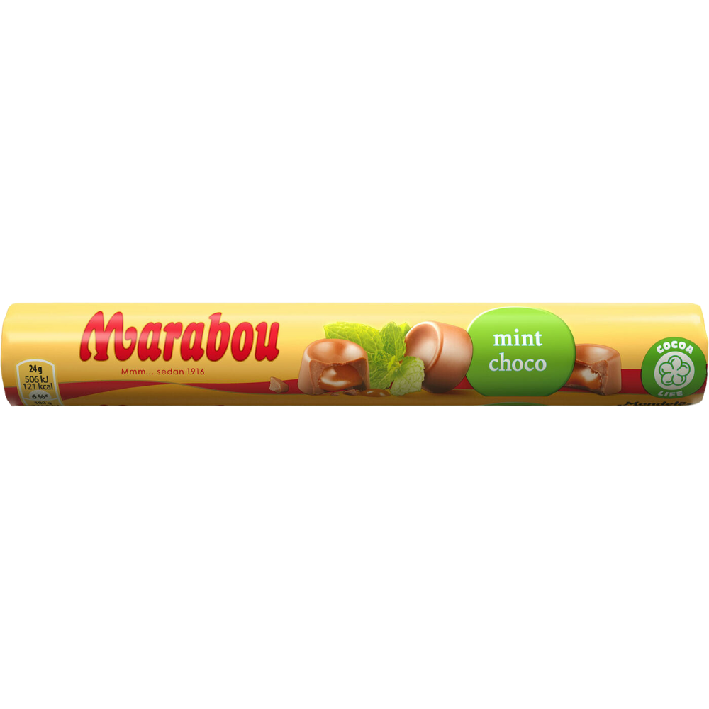 Mint Brittle Milk Chocolate Roll Wholesale Box By Marabou