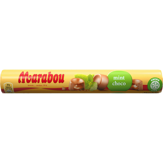 Mint Brittle Milk Chocolate Roll Wholesale Box By Marabou