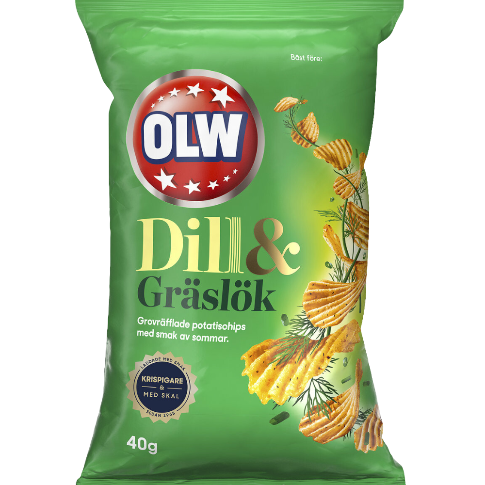 Chips with Dill and Chives (Box Of 20 Bags)