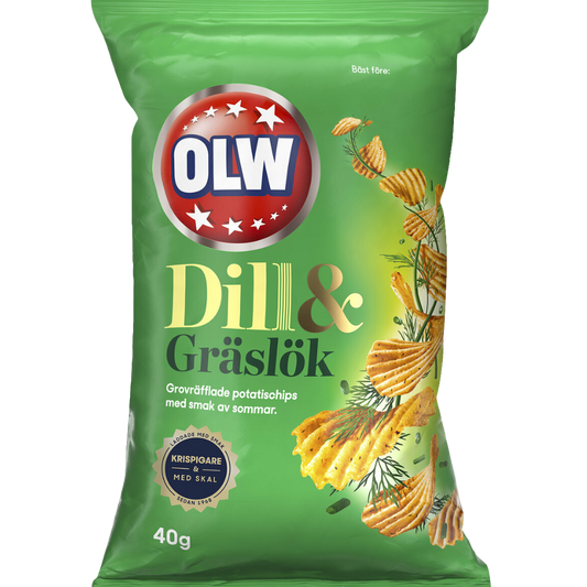 Chips with Dill and Chives (Box Of 20 Bags)