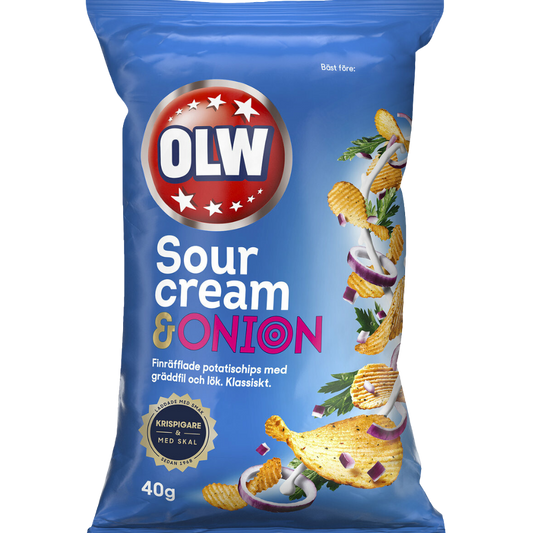 Chips sour creme & onion (Box Of 20 Bags)