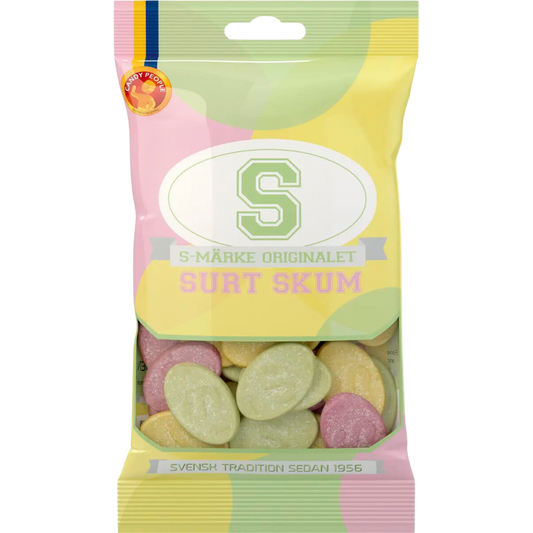 S-Marks Sour Foams (Box Of 14 Bags)