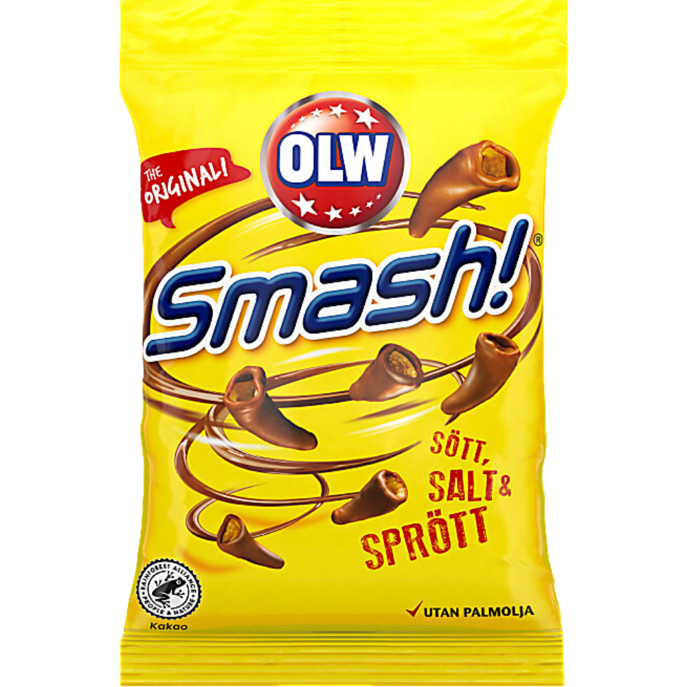 Crunchy Chocolate "Smash" Snacks In Bulk By Swedish OLW