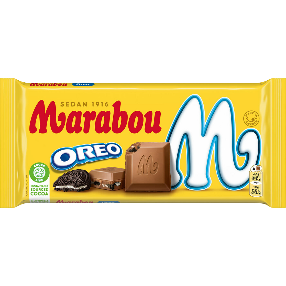 Oreo Cookie Milk Chocolate Bar Wholesale Box By Swedish Marabou