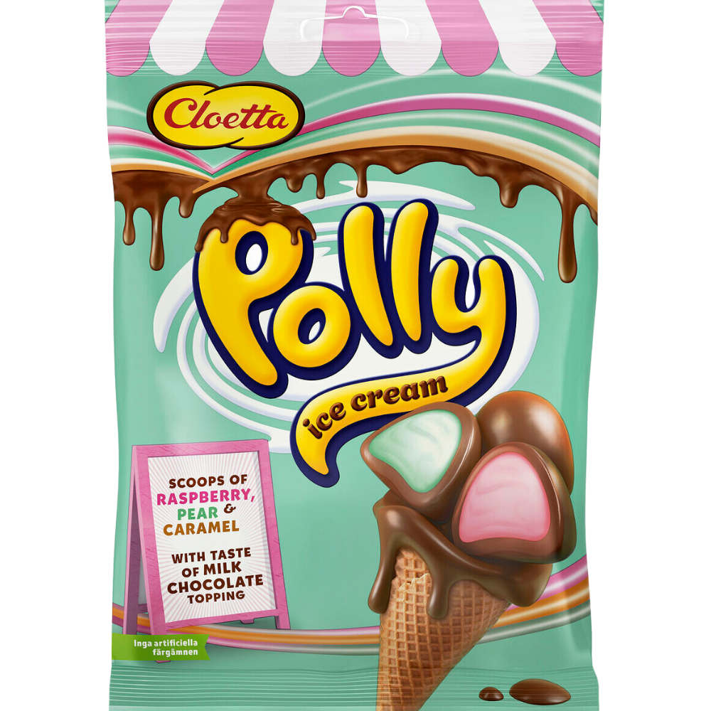 Polly Ice Cream Marshmallow Chocolate Candy Wholesale Box By Cloetta