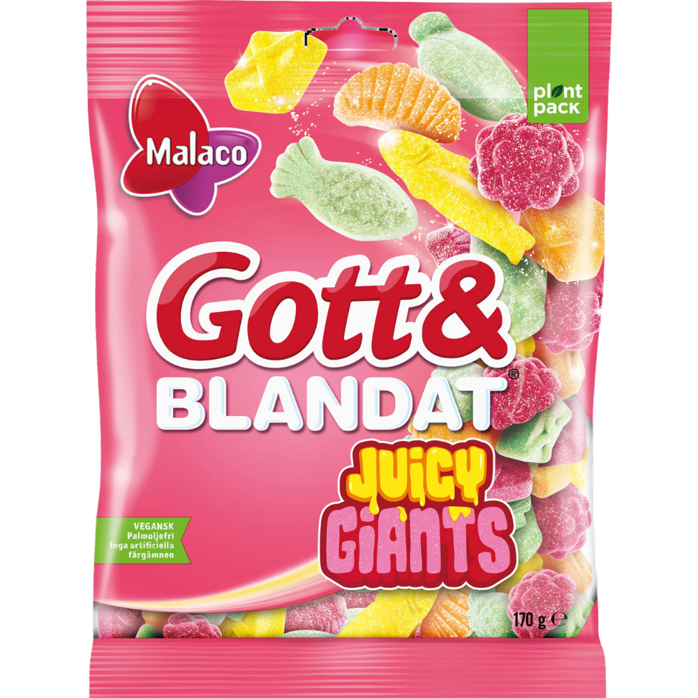 Gott & Blandat Juicy Giants Wholesale Box Of Bags