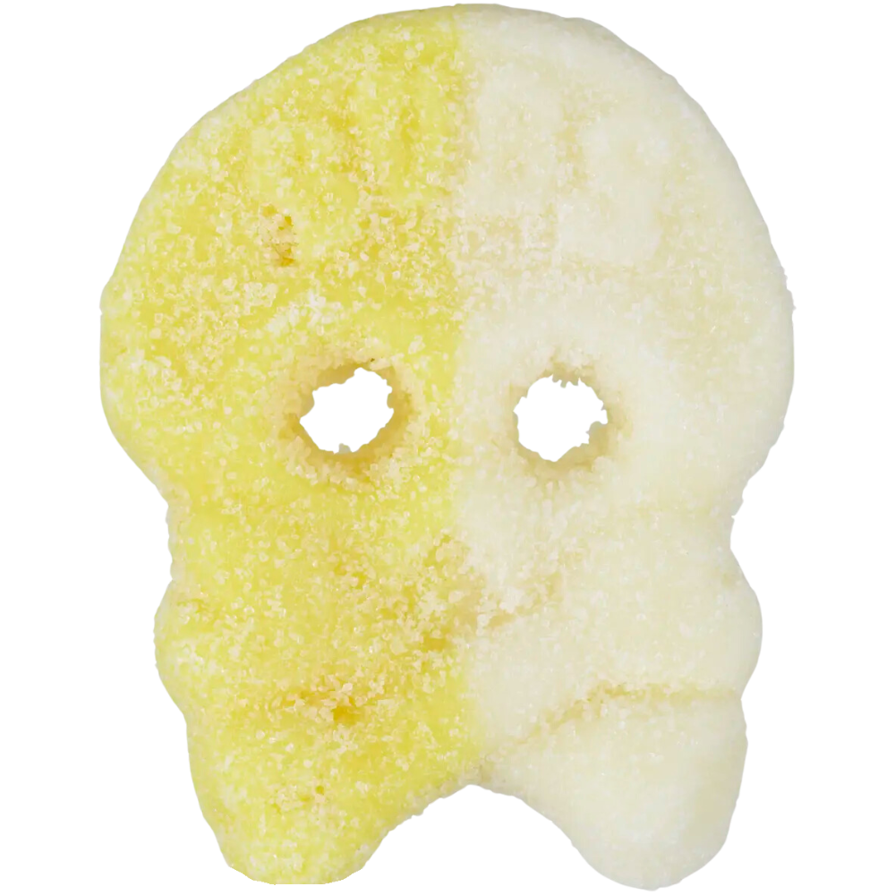 Vegan Cool Passion Pineapple Foam Skulls Pick And Mix Bulk Box By Bubs