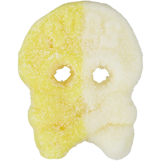 Vegan Cool Passion Pineapple Foam Skulls Pick And Mix Bulk Box By Bubs