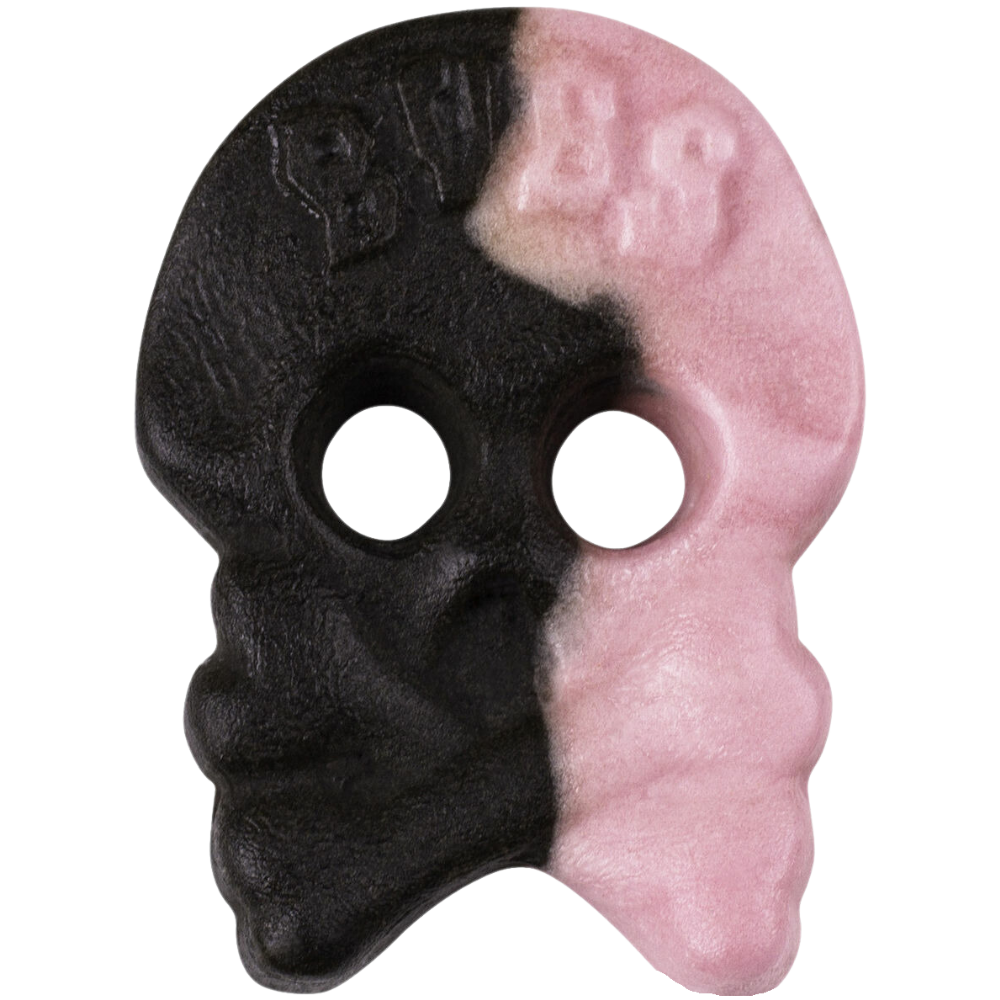 Vegan Raspberry Licorice Foam Skulls Pick And Mix Bulk Box By Bubs