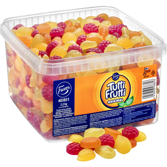 Vegan Tutti Frutti Original Pick And Mix Candy Bulk Box By Fazer