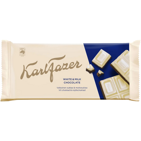 White and Milk Chocolate Bar Wholesale Box by Fazer