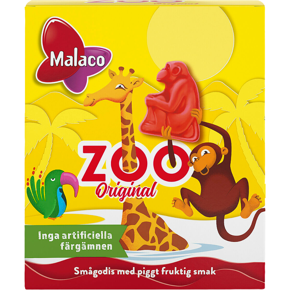 Zoo Raspberry Gummies Wholesale Box of Pastilles by Malaco