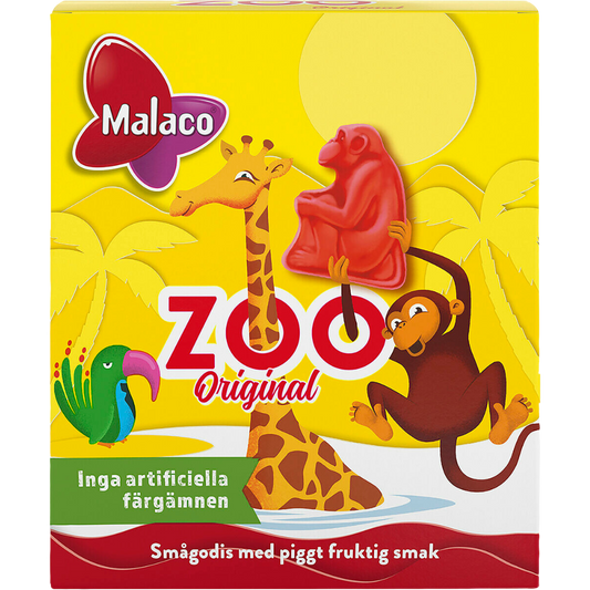 Zoo Raspberry Gummies Wholesale Box of Pastilles by Malaco